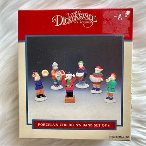 1993 VTG Porcelain Children’s Band, Dickensvale Christmas Figurines, Set
